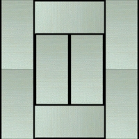 Set 6/8 Tatami ribassati 90x180cm (2,7x3,6 - 3,6x3,6 metri)